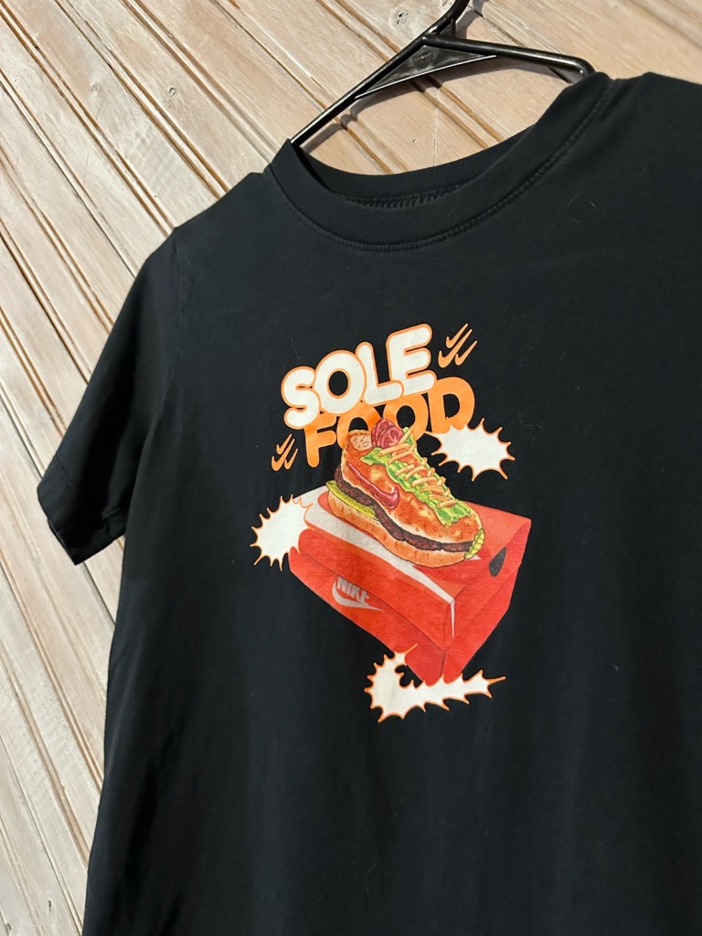 Nike Retro Embroidered Burger Logo ' 'Sole Food' Shoe Graphic Short Sleeve - Picture 4 of 6